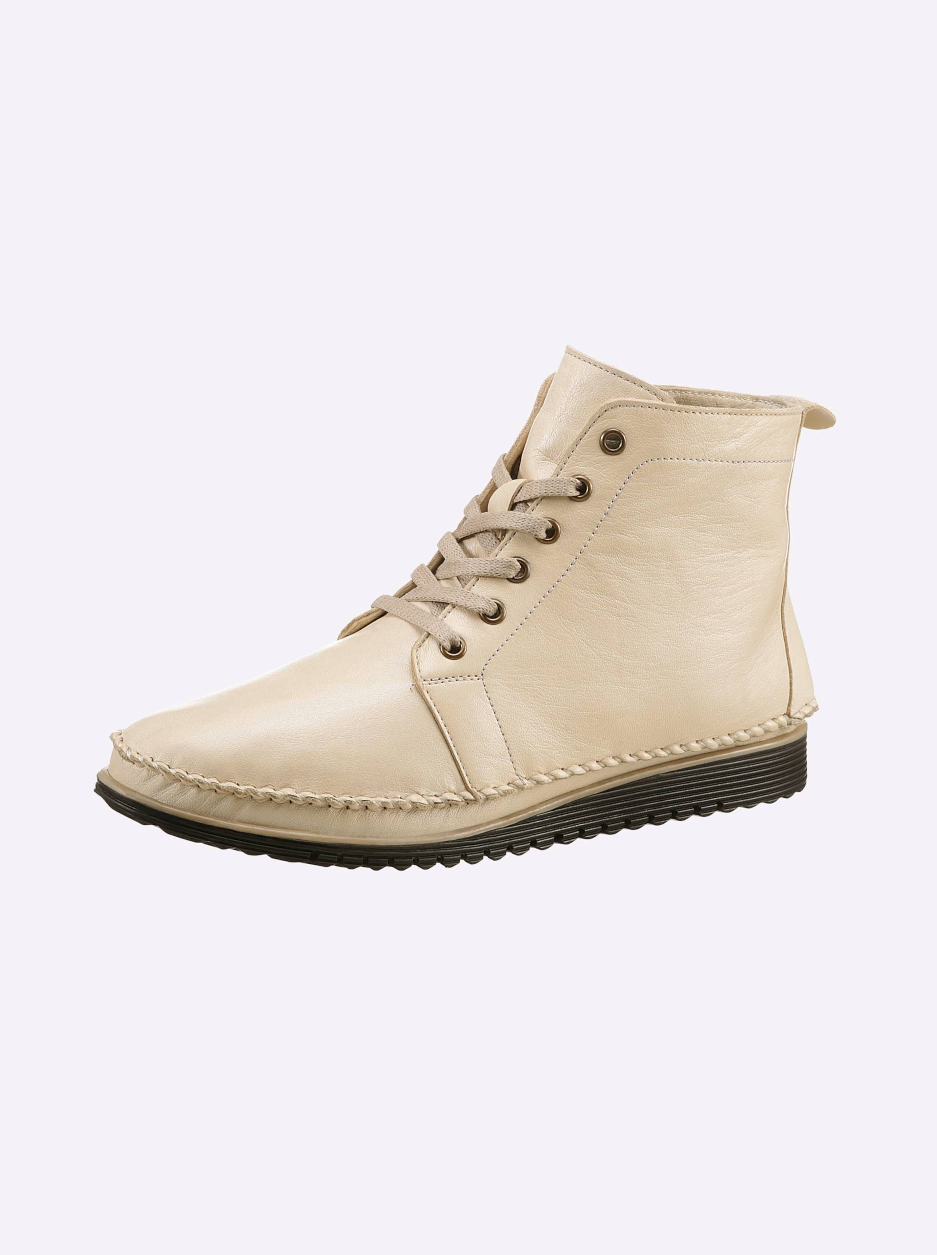 Schnürstiefelette in beige von Andrea Conti von Andrea Conti