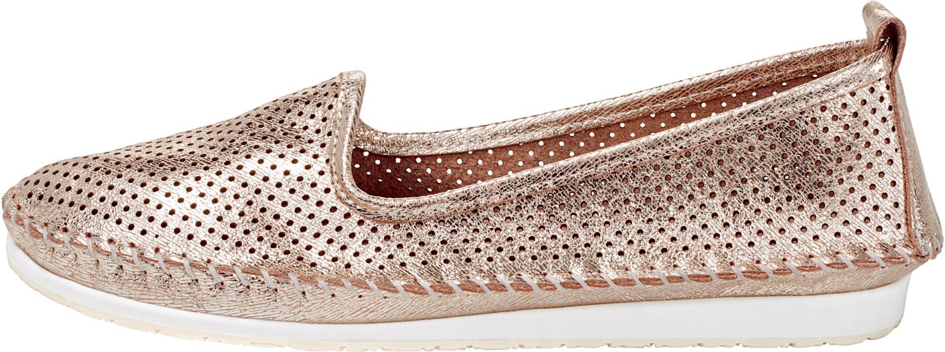 Slipper in rosé-metallic von Andrea Conti von Andrea Conti