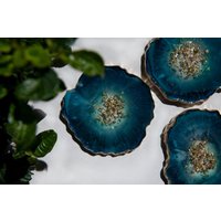 Blaue Iris Geode Untersetzer von AndreaRuthDesigns