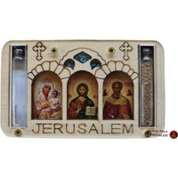 Handgefertigte Magnete Aus Dem Heiligen Land Jerusalem Geschenk Mit Ikonen Und Weihwasser & Erde von AndreaStoreJerusalem