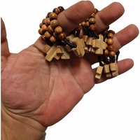 Kleiner Fingerrosenkranz Aus Olivenholz Im Heiligen Land 10 Perlen Reiserosenkranz 1 Jahrzehnte Rosenkranz von AndreaStoreJerusalem