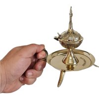 Messing Räucherhalter Halter Aus Dem Heiligen Land Jerusalem Mit Platte, Farbe Gold Größe 15 10 cm Messing Räucherhalter Halter Aus Dem Heiligen Land Jerusalem Mit Platte, Farbe Gold Größe 15 10 cm von AndreaStoreJerusalem