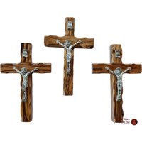 Olivenholzkreuz Hand Gemacht Im Heiligen Land Jerusalem Größe 12 cm Mit Jesus Kruzifix von AndreaStoreJerusalem