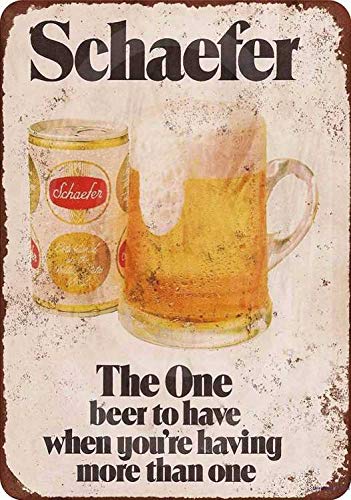 Andreaoy Retro-Blechschild 1975 Schaefer Beer Vintage-Look Schild Home Club Bar dekoratives Metall-Blechschild 20,3 x 30,5 cm Andreaoy Retro-Blechschild 1975 Schaefer Beer Vintage-Look Schild Home Club Bar dekoratives Metall-Blechschild 20,3 x 30,5 cm von Andreaoy