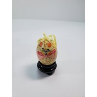 Osterpapier Bezogenes Ornament in Eiform, 5 cm Groß, China Ohne Ständer von AndreasAntiquesFinds