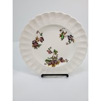 Spode Copeland Wicker Lane Salatteller, England 1933-1969, Crazing von AndreasAntiquesFinds