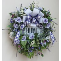 Lavendel Das Ganze Jahr Über Haus Süßer Hauskranz, Türkranz, Wintergarten, Esszimmerdekor, Eingang von AndreasGarden7