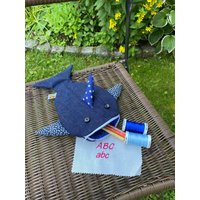 Federmäppchen Hai Mit Namen Haifischmäppchen Mäppchen Schulmäppchen Weihnachten von AndreasKreativWelt