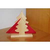 Serviettenständer Tannenbaum Kiefer Ökologisch Tischdeko Weihnachten Advent Winter von AndreasKreativWelt