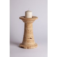 "Handgemachter Travertin-Kerzenhalter "High Stone Home Decor"." "Handgemachter Travertin-Kerzenhalter "High Stone Home Decor"." von AndresStoneDesign