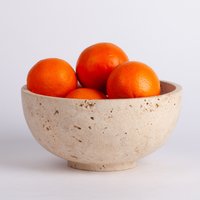 7, 6 "(19 cm Travertinschüssel/Natursteinschüssel Küchenaccessoires Geschenk Für Das Haus Dekoration Handgemachte Schüssel Sie von AndresStoneDesign