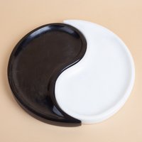 Yin Yang Marmorplatte, Platte, Marmor Yang, Stein Dekor, Ornament, & Dekoration von AndresStoneDesign