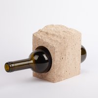 Einzigartige Travertin Weinflasche/stein Weinhalter Marmor Weinregal von AndresStoneDesign