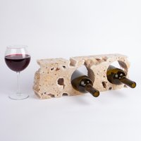 Einzigartige Travertin Weinflasche/stein Weinhalter Marmor Weinregal Einzigartige Travertin Weinflasche/stein Weinhalter Marmor Weinregal von AndresStoneDesign