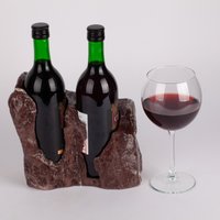 Einzigartiger Marmor Weinflaschenhalter/stein Weinhalter Weinregal von AndresStoneDesign