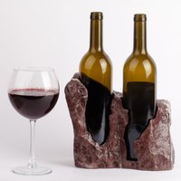 Einzigartiger Marmor Weinflaschenhalter/stein Weinhalter Weinregal von AndresStoneDesign