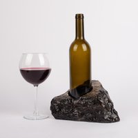 Einzigartiger Marmor Weinflaschenhalter/stein Weinhalter Weinregal von AndresStoneDesign