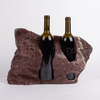 Einzigartiger Marmor Weinflaschenhalter/stein Weinhalter Weinregal von AndresStoneDesign