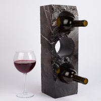 Einzigartiger Marmor Weinflaschenhalter/stein Weinhalter Weinregal von AndresStoneDesign