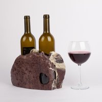 Einzigartiger Marmor Weinflaschenhalter/stein Weinhalter Weinregal von AndresStoneDesign