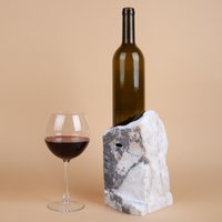 Einzigartiger Marmor Weinflaschenhalter/stein Weinhalter Weinregal von AndresStoneDesign