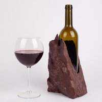 Einzigartiger Marmor Weinflaschenhalter/stein Weinhalter Weinregal von AndresStoneDesign