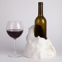 Einzigartiger Weinflaschenhalter Aus Marmor/stein Weinhalter Weinregal von AndresStoneDesign