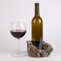 Einzigartiger Marmor Weinflaschenhalter/stein Weinhalter Weinregal von AndresStoneDesign