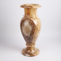Große Onyx Vase/Gelbe Alabaster Dekoration Natürliche Hausdekoration von AndresStoneDesign