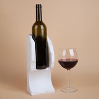 Handgefertigter Marmor Weinflaschenhalter Einzigartiges Weinregal von AndresStoneDesign