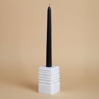 Weißer Marmor Kerzenhalter-Halter-Aus Naturstein, Matte Finish Weißer Marmor Kerzenhalter-Halter-Aus Naturstein, Matte Finish von AndresStoneDesign