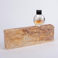 Natürliches Travertin Rechteck Stein Photo Prop, Marmor Ausstellungsstück von AndresStoneDesign