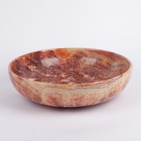 Rosa Onyx Große Schüssel, Einzigartige Rosenalabasterschüssel, Handgeschnitzte Onyxschüssel, Onyxdekoration, Alabasterdekoration, Natürliche Rosa Onyx Große Schüssel, Einzigartige Rosenalabasterschüssel, Handgeschnitzte Onyxschüssel, Onyxdekoration, Alabasterdekoration, Natürliche von AndresStoneDesign