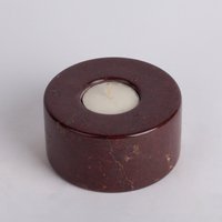 Rosso Marmor Kerzenständer & Kerzenhalter, Einzigartiger Kerzenständer, Kerzenhalter Aus Marmor, Geschenk Für Zuhause, Gemütliche Kerzen von AndresStoneDesign