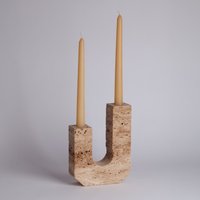Travertin Kerzenständer Monte von AndresStoneDesign