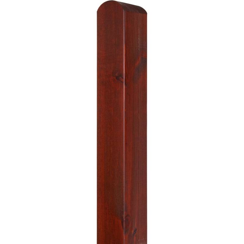 Zaunpfosten Glatt 9 cm x 9 cm x 125 cm Braun von -