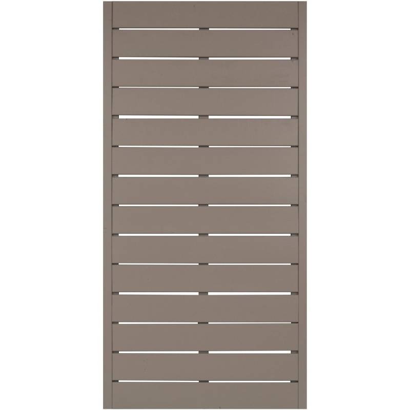Sichtschutzzaunelement Faro Grau lackiert 180 cm x 90 cm von Andrewex
