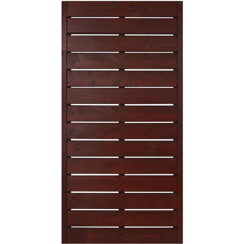 Sichtschutzzaunelement Faro Braun lackiert 180 cm x 90 cm von Andrewex