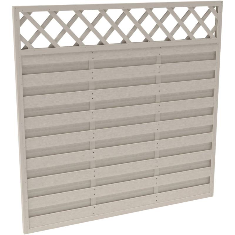 Sichtschutzzaun-Element Country Cream lasiert 180 cm x 180 cm von Andrewex