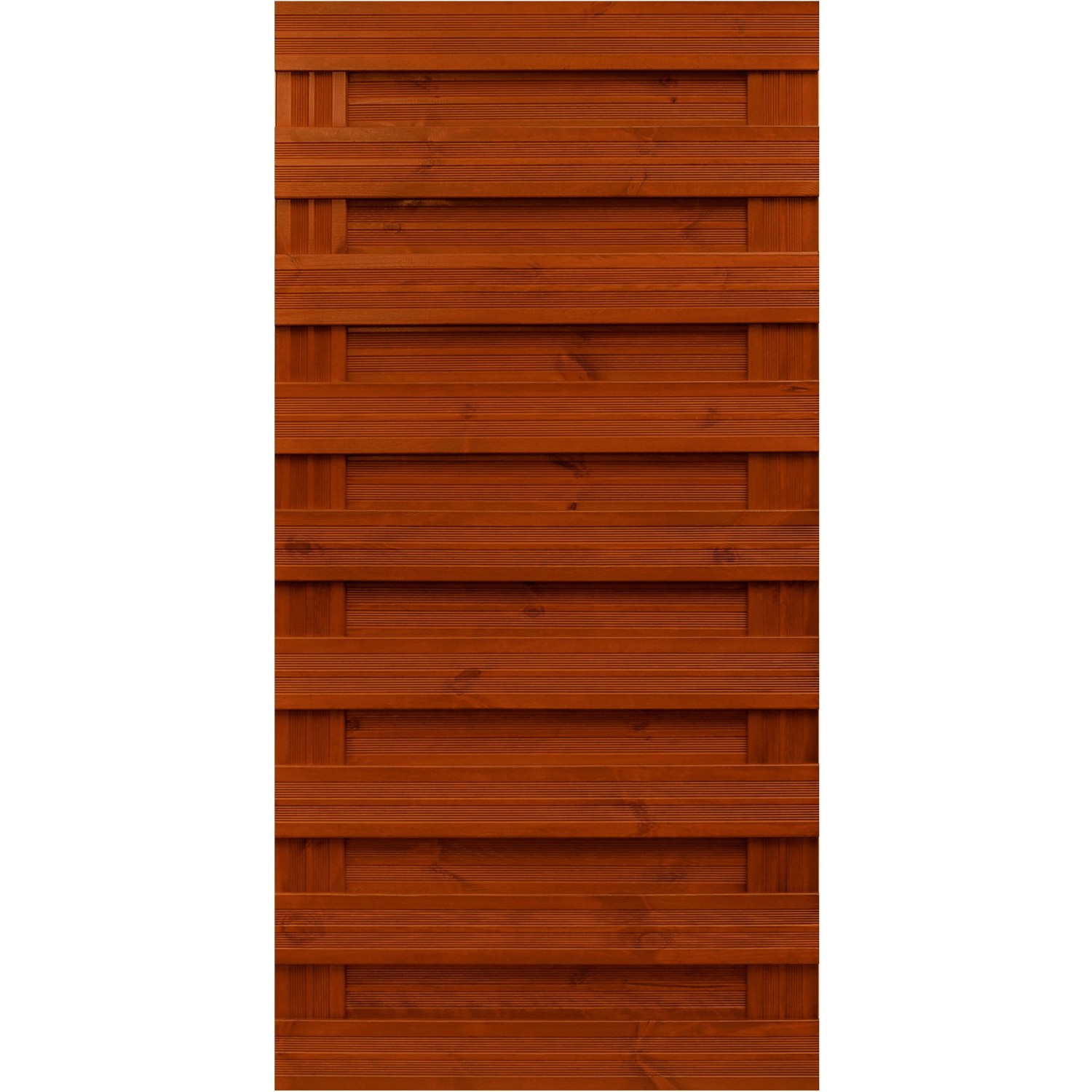 Andrewex Sichtschutzzaun-Element Goch Teakfarben lasiert 180 cm x 90 cm FSC von Andrewex