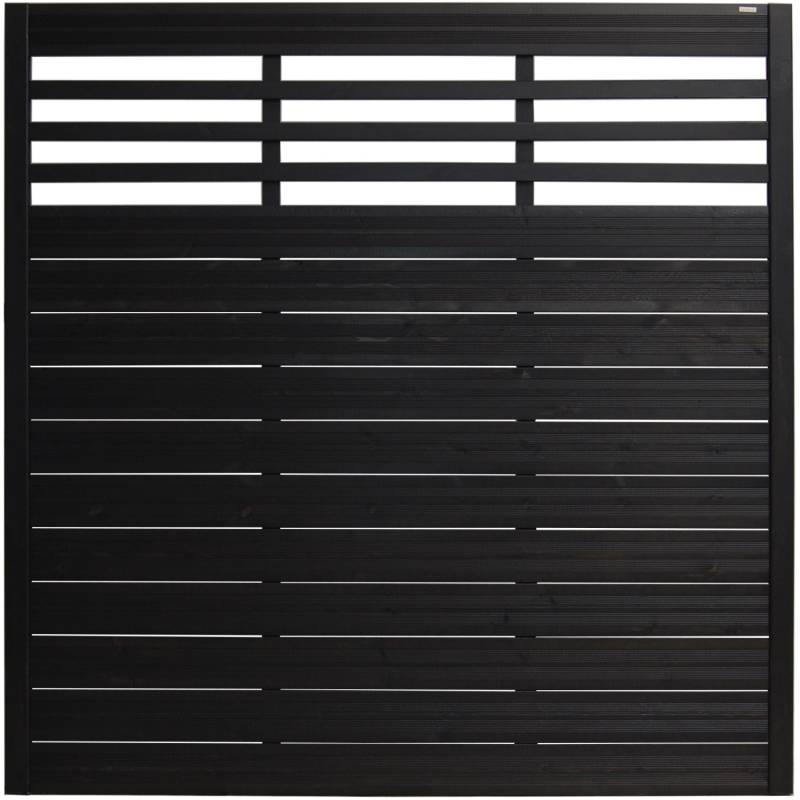 Sichtschutzzaun-Element Soho Anthrazit lackiert 180 cm x 180 cm von Andrewex