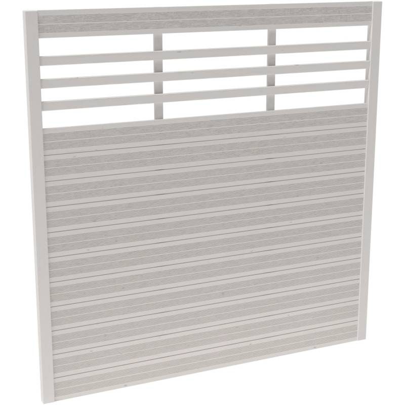 Sichtschutzzaun-Element Soho Cream lackiert 180 cm x 180 cm von Andrewex