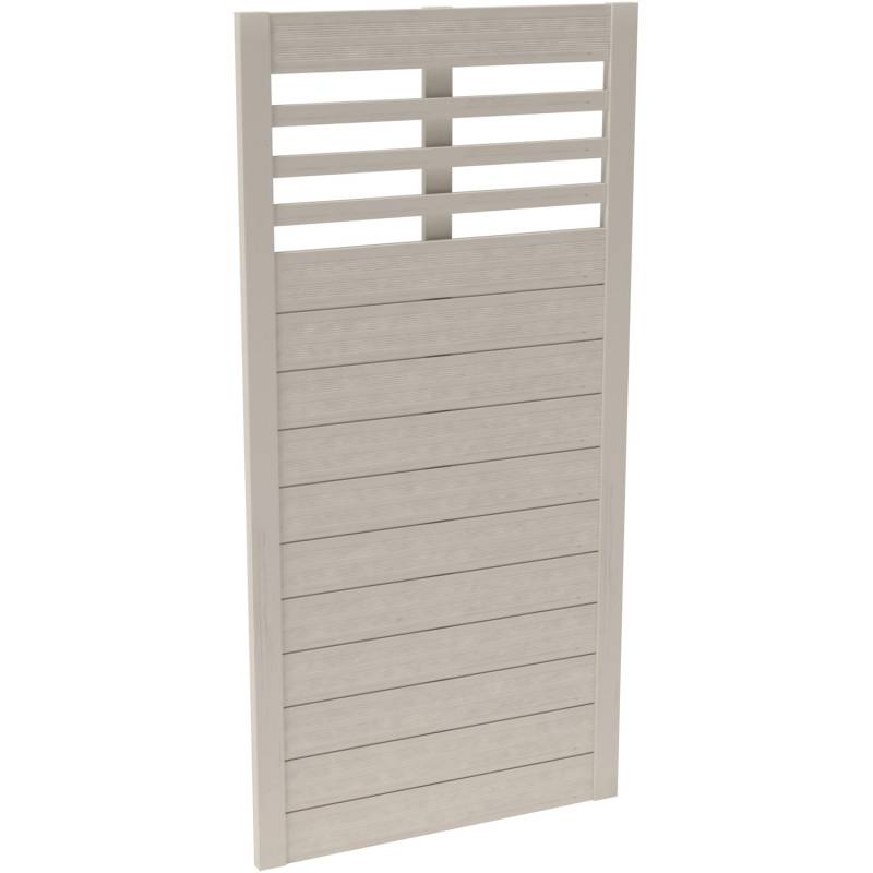 Sichtschutzzaun-Element Soho Cream lackiert 180 cm x 90 cm von Andrewex