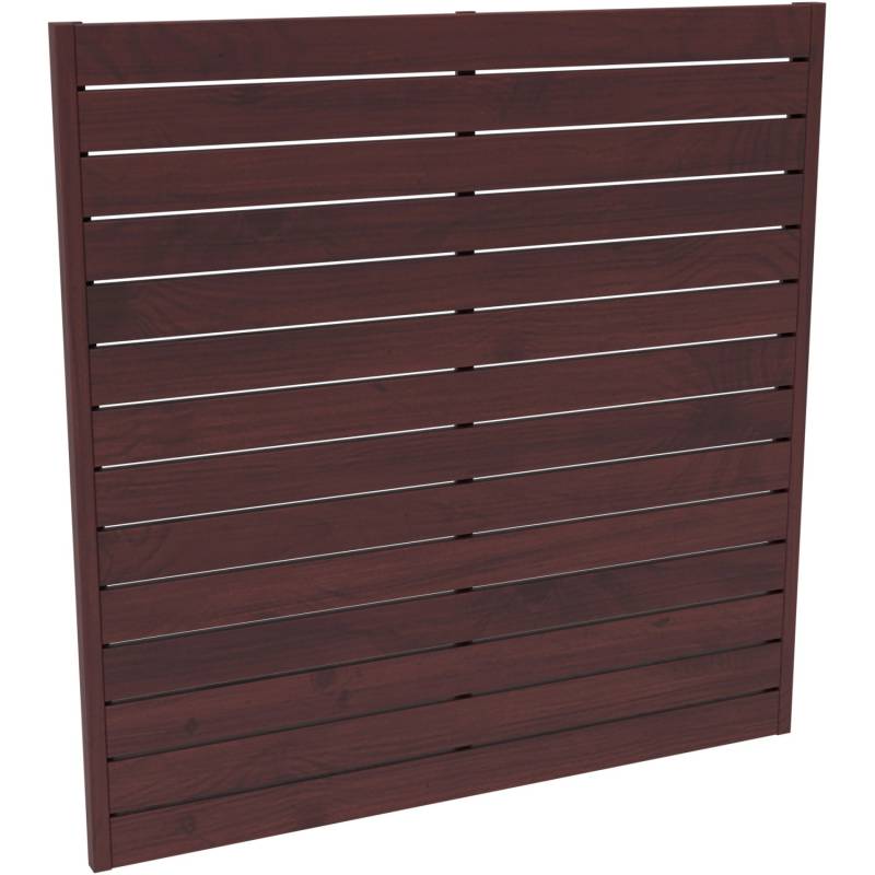 Sichtschutzzaunelement Faro Braun lackiert 180 cm x 180 cm FSC von -