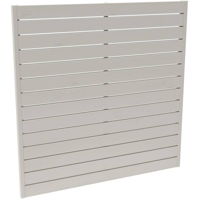 Sichtschutzzaunelement Faro Cream lackiert 180 cm x 180 cm von Andrewex
