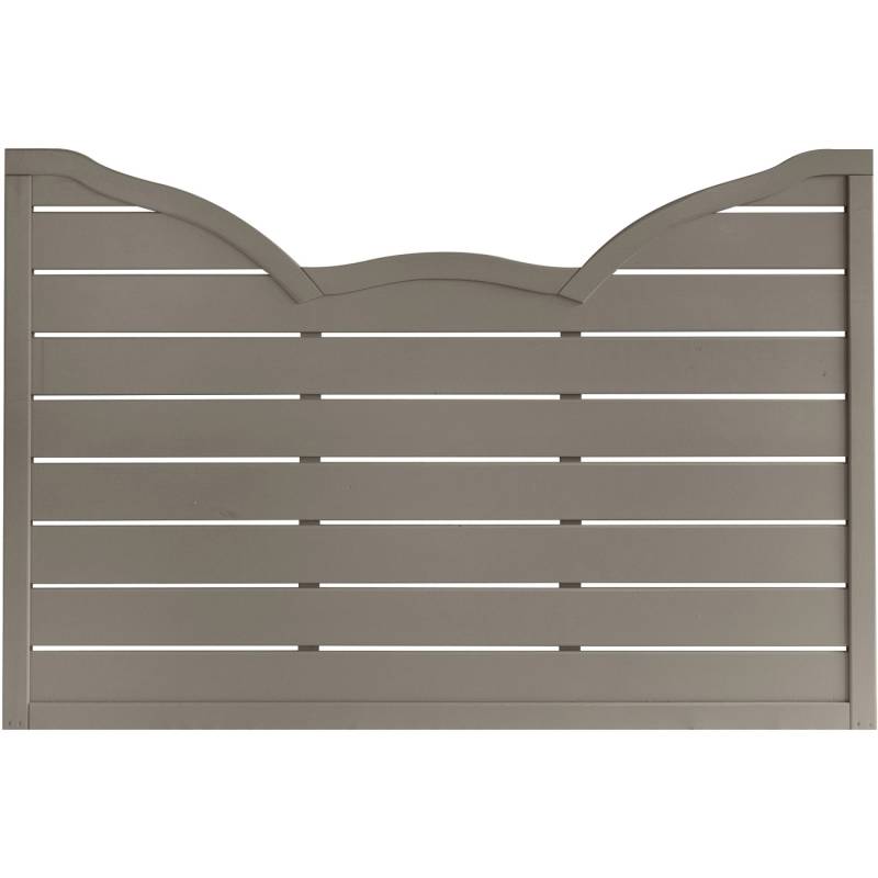 Vorgartenzaun Calais LP Bogen 120 cm x 180 cm Grau von Andrewex