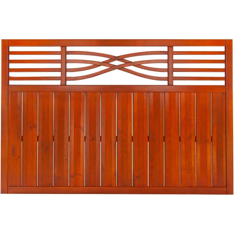 Vorgartenzaun Malaga 120 cm x 180 cm Teak von Andrewex