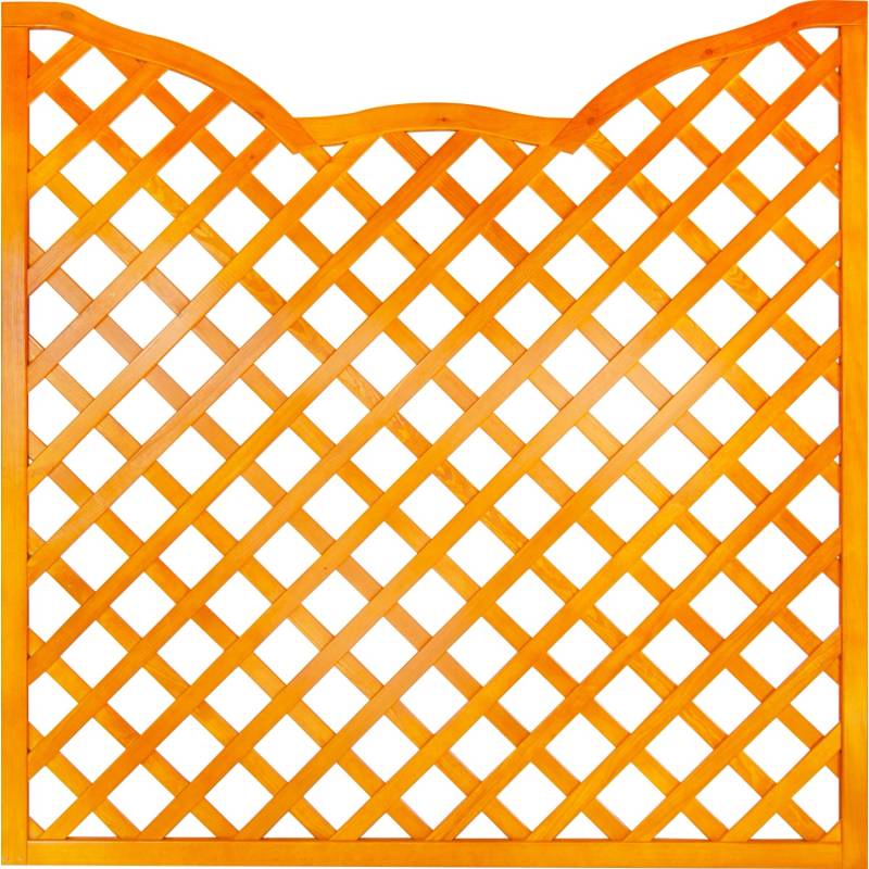 Zaunelement Calais LP Gitter-Bogen 180 cm x 180 cm Pinie von Andrewex