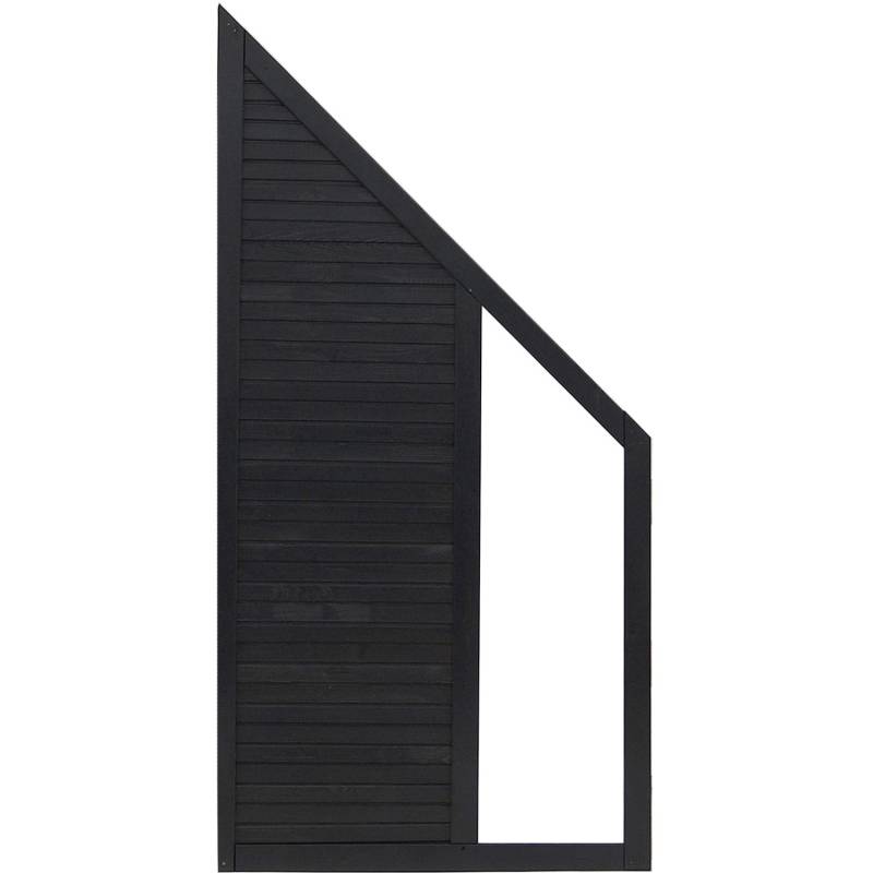 Sichtschutzzaun Anschlusselement Duo Anthrazit 180 x 90 cm auf 90 cm von Andrewex