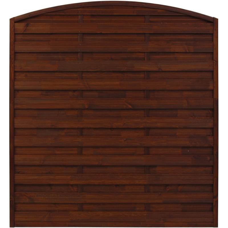 Sichtschutzzaun Element München Braun 180/195 cm x 180 cm von Andrewex